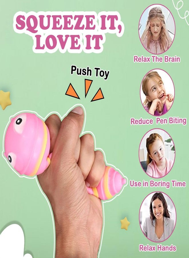 فولي لعبة حلزون ناعمة وطرية مضادة للتوتر تمامًا للأطفال، لعبة استرخاء ذهني (مجموعة من قطعتين) - Image 3